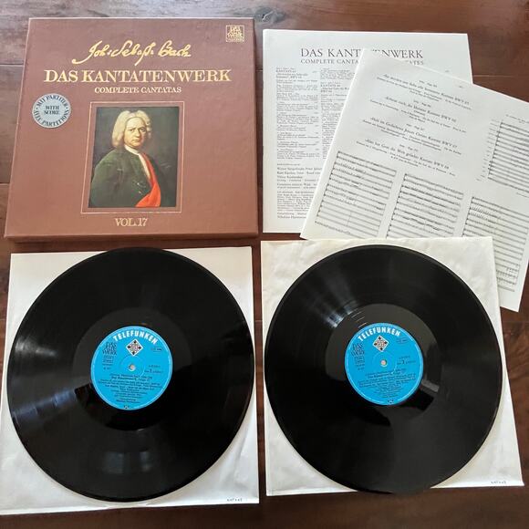 J. S. Bach Das Kantatenwerk Complete Cantatas Vol 17 LP Box Set 1977 Telefunken - Picture 2 of 8